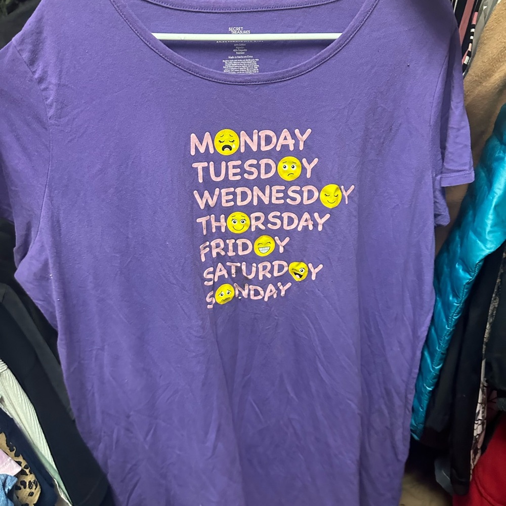 Secret Treasures‎ Purple Sleepwear Top